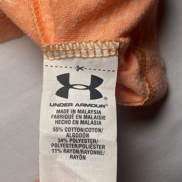 Under Armour Women's Fitted Orange and Blue Workout Tank Top Size Medium EUC - Picture 8 of 8